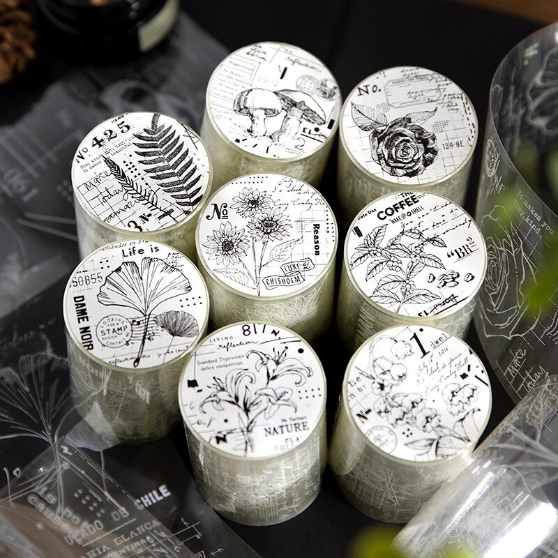 56mm*3m Flowers and Plants PET Tapes-JournalTale