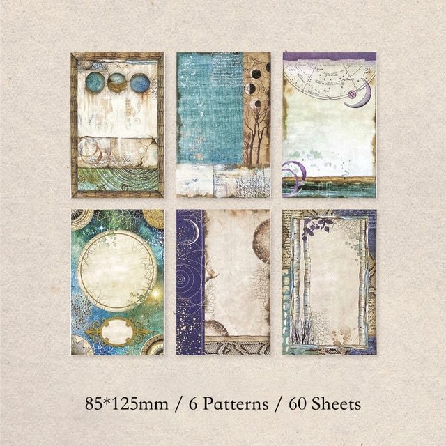 60Sheets Vintage Paper  Flowers-JournalTale