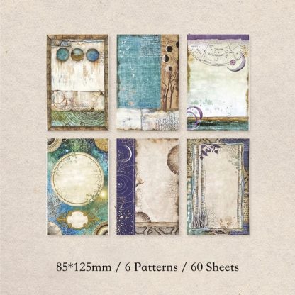 60Sheets Vintage Paper  Flowers-JournalTale
