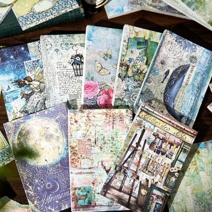 60Sheets Vintage Paper  Flowers-JournalTale