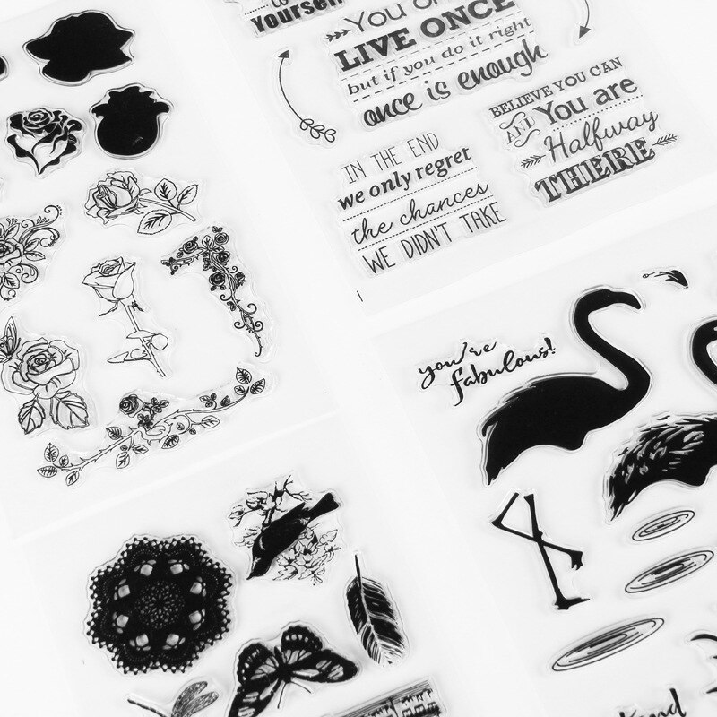 Cute Vintage Stamp DIY Seals Clear Rubber Stamps-JournalTale