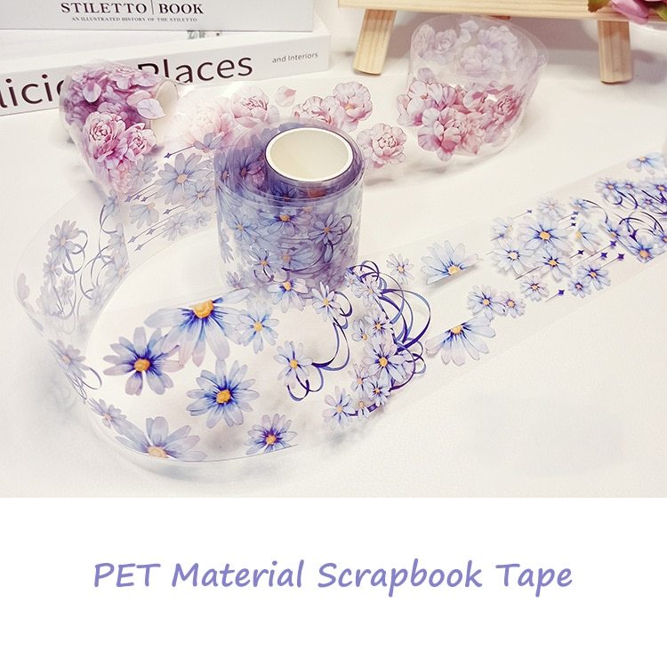 PET Colored Set Washi Tape Flower Fruit Delicacy Washi Set-JournalTale
