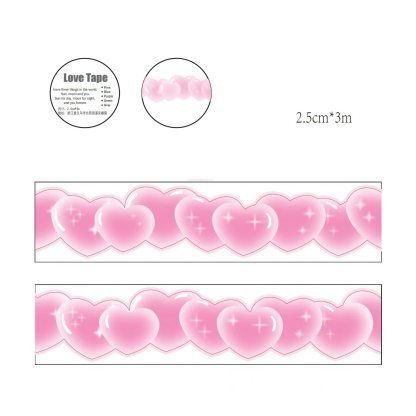 Love Heart Special Landscaping Washi Tape-JournalTale
