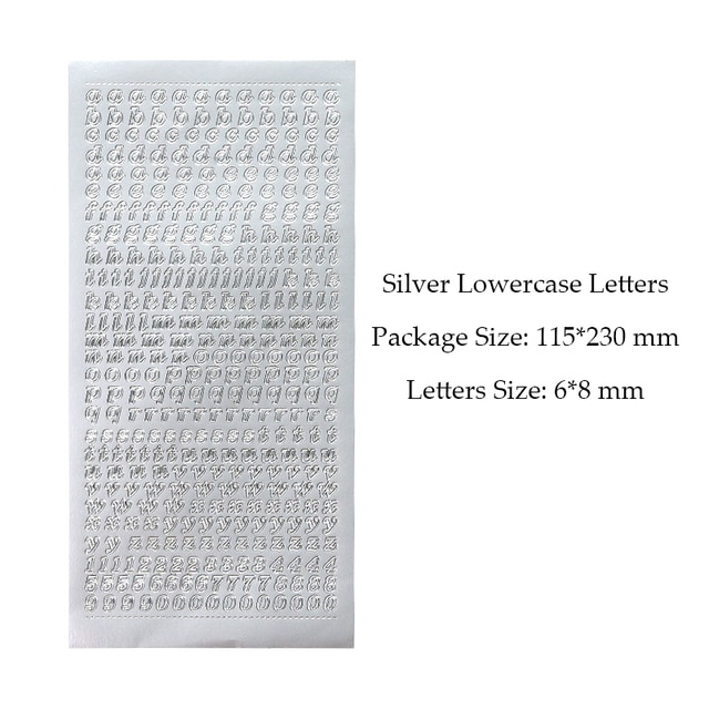 1 Sheet PVC Waterproof Durable Korean Golden Silver-JournalTale