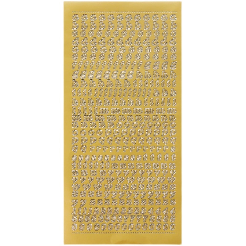 1 Sheet PVC Waterproof Durable Korean Golden Silver-JournalTale