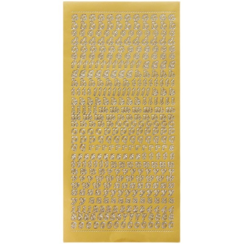 1 Sheet PVC Waterproof Durable Korean Golden Silver-JournalTale