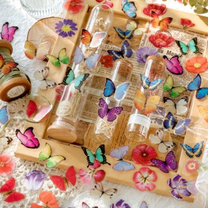 35pcs Flower leaf bread in a bottle Decorative Stickers-JournalTale