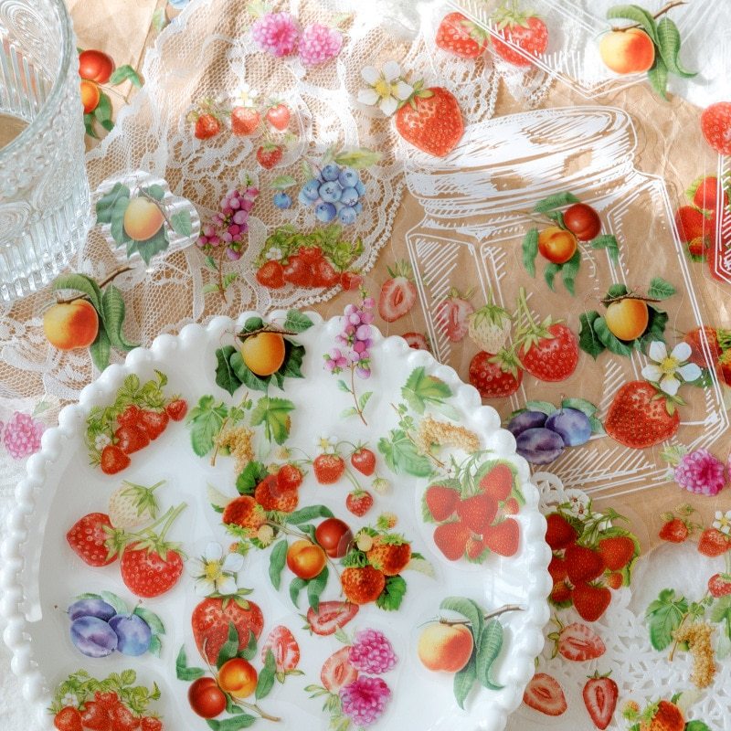 35pcs Flower leaf bread in a bottle Decorative Stickers-JournalTale