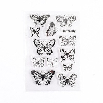 Minimalist Black White Transparent Stamp Creative Retro Scrapbooking-JournalTale