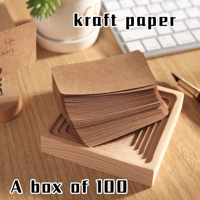 100pcs/box Boxed Word Book Blank Cardstock Paper-JournalTale