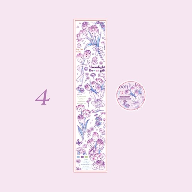 Small fresh plant flower decoration PET tape-JournalTale