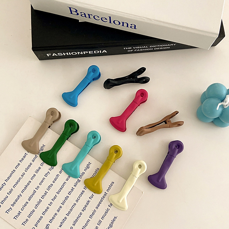 Ins solid color duckbill clip journal clip-JournalTale