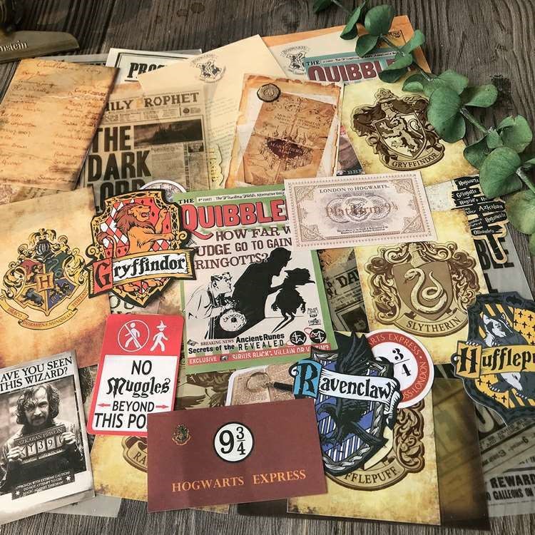 Retro Material Mixed Pack TN Travel Harry Potter Theme-JournalTale