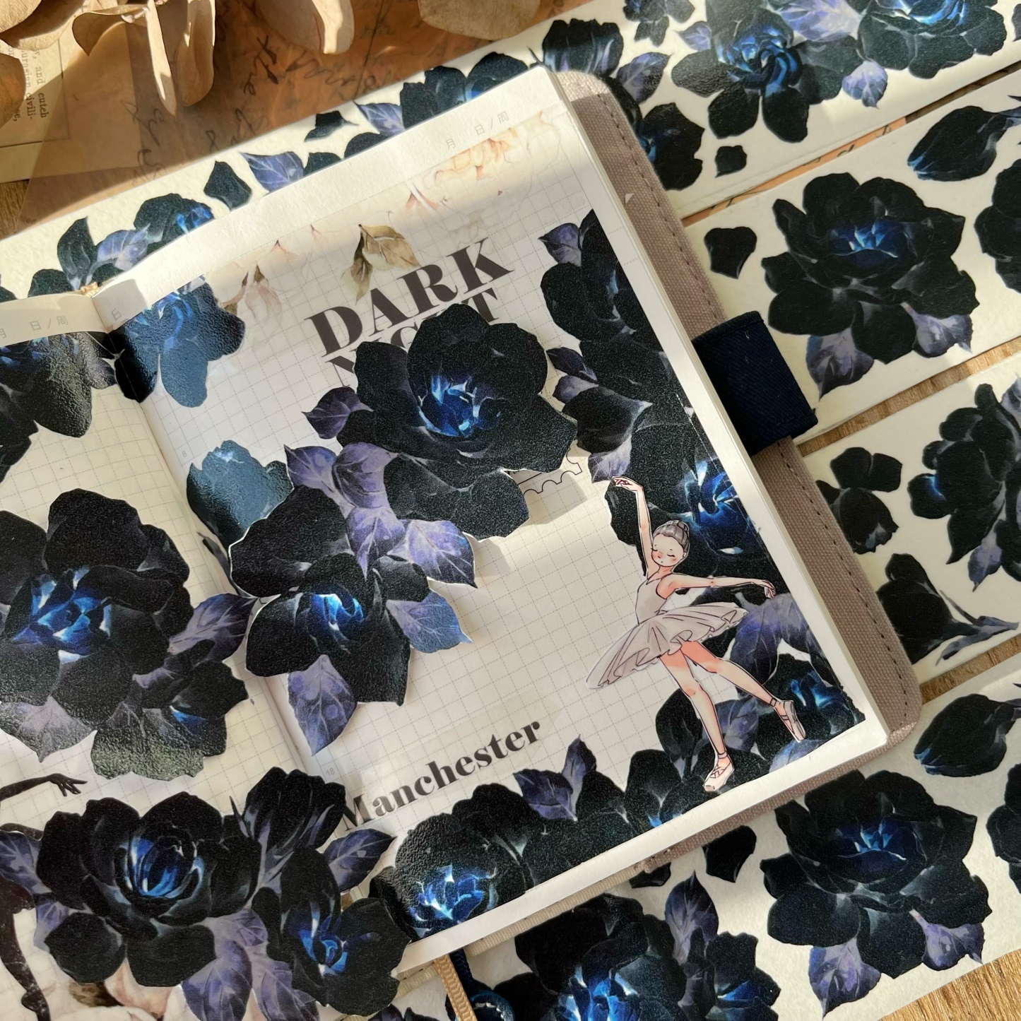 Retro gardenia and paper tape pet-JournalTale
