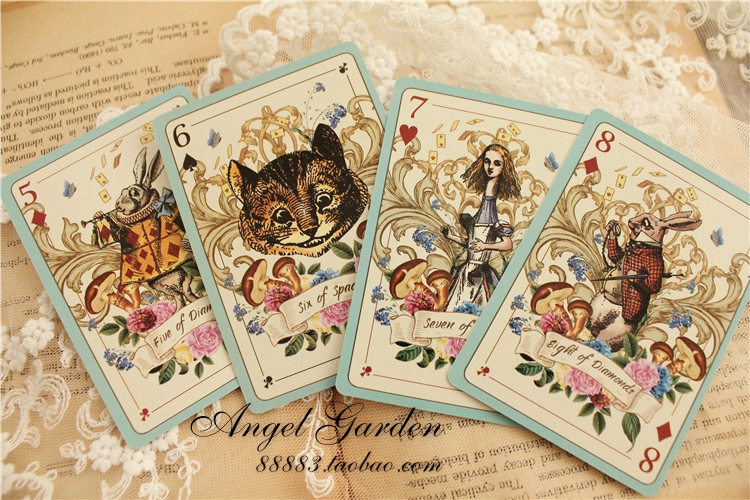 Alice in Wonderland playing cards decorationjournal-JournalTale