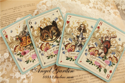 Alice in Wonderland playing cards decorationjournal-JournalTale