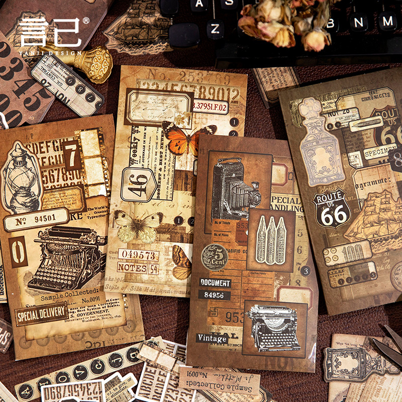 ヴィンテージな装飾用コラージュ素材の紙-JournalTale