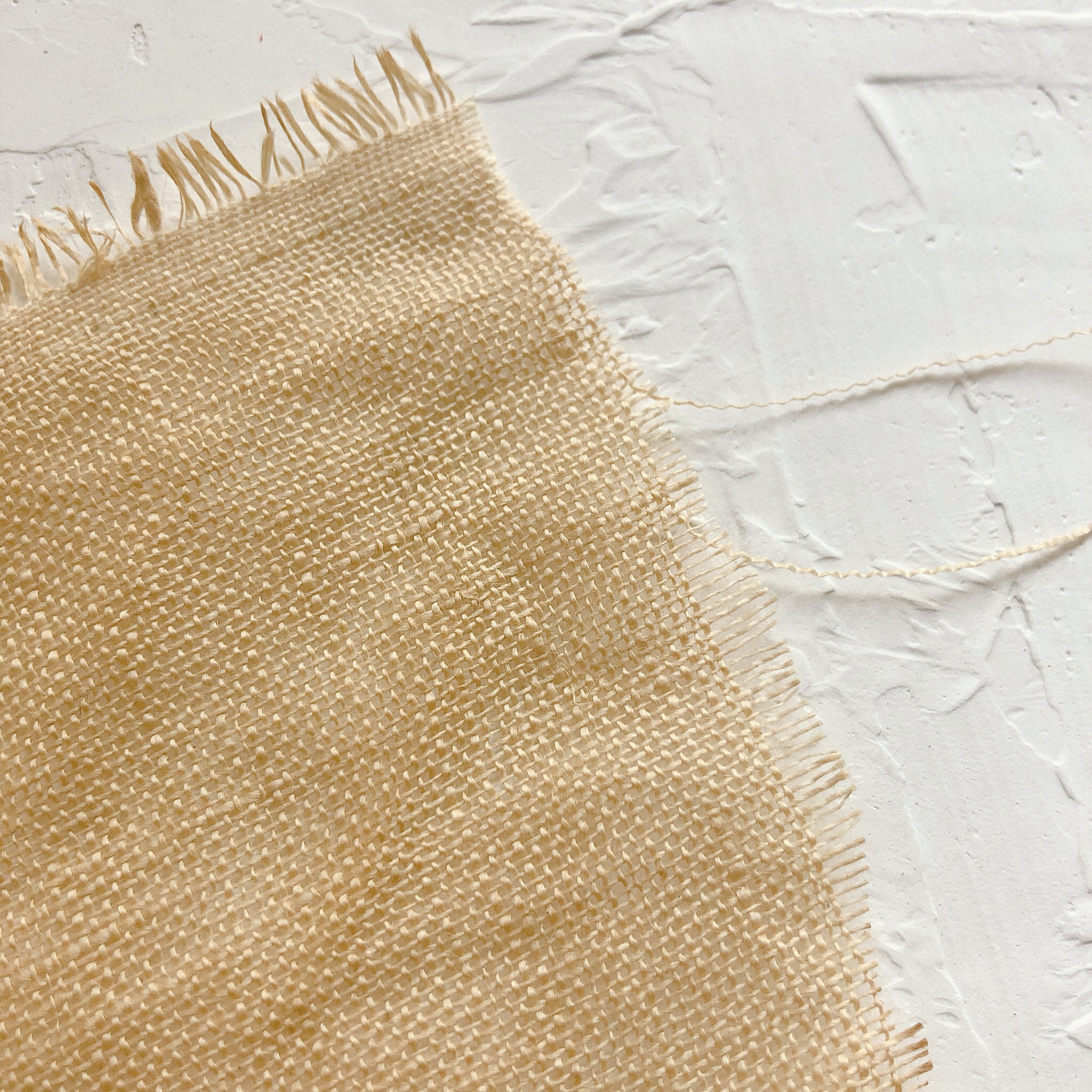 Torn edge gauze brown retro mesh fabric junkjournal-JournalTale