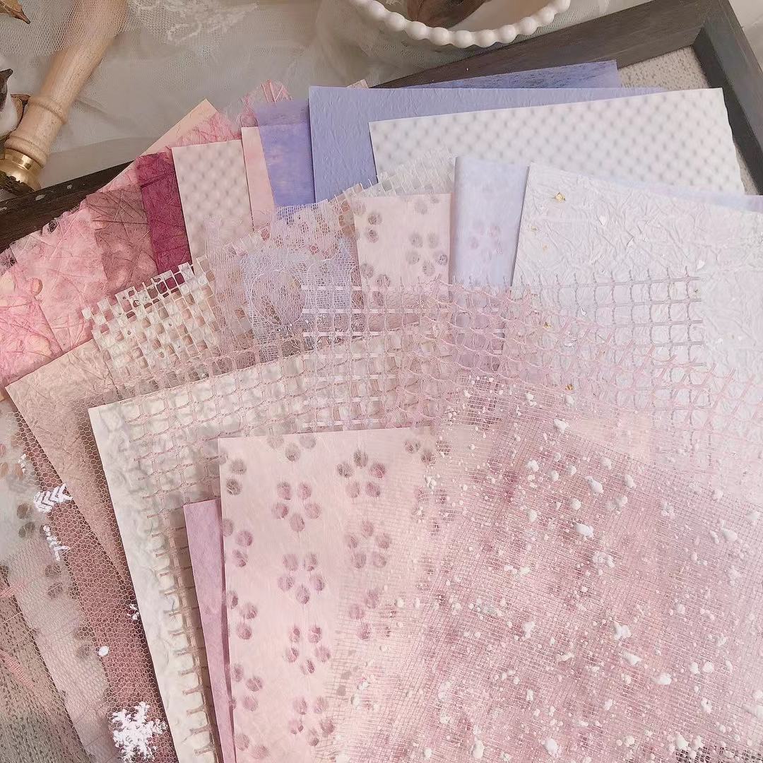 30 mesh special paper mixed material bag scrapbook background-JournalTale