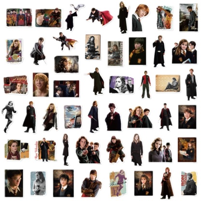 50/set Harry Potter sticker material collage-JournalTale