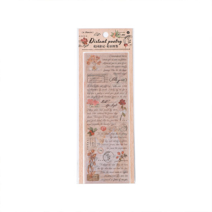 6 garden travelogue series handbook decorative text stickers-JournalTale