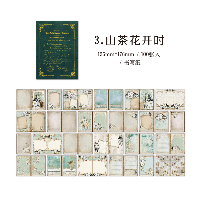 Gold Plated Hand Book Collage Material Paper Notebook-JournalTale