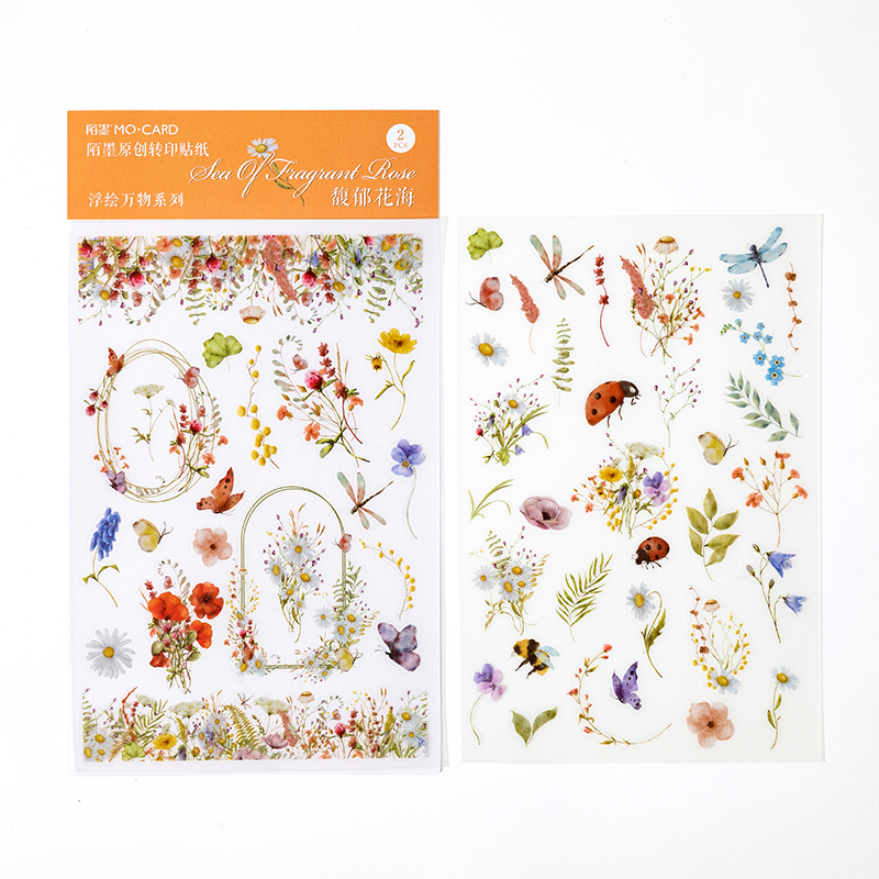PVC Transfer Sticker Diary Decorative Sticker Plants-JournalTale