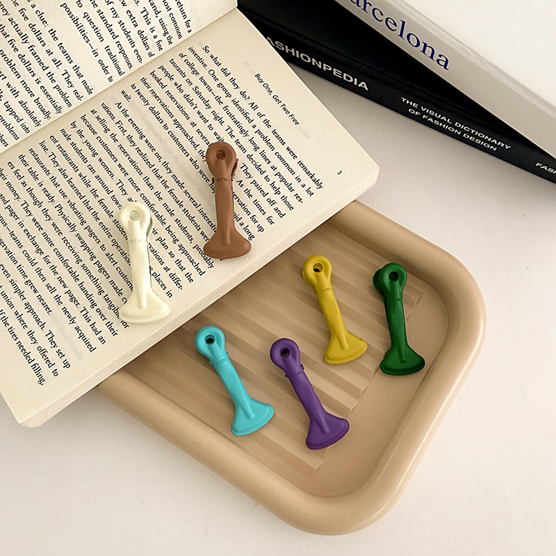 Ins solid color duckbill clip journal clip-JournalTale