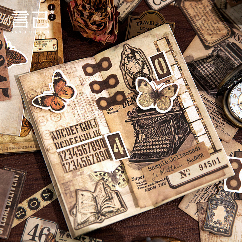 Vintage decorative collage material paper-JournalTale
