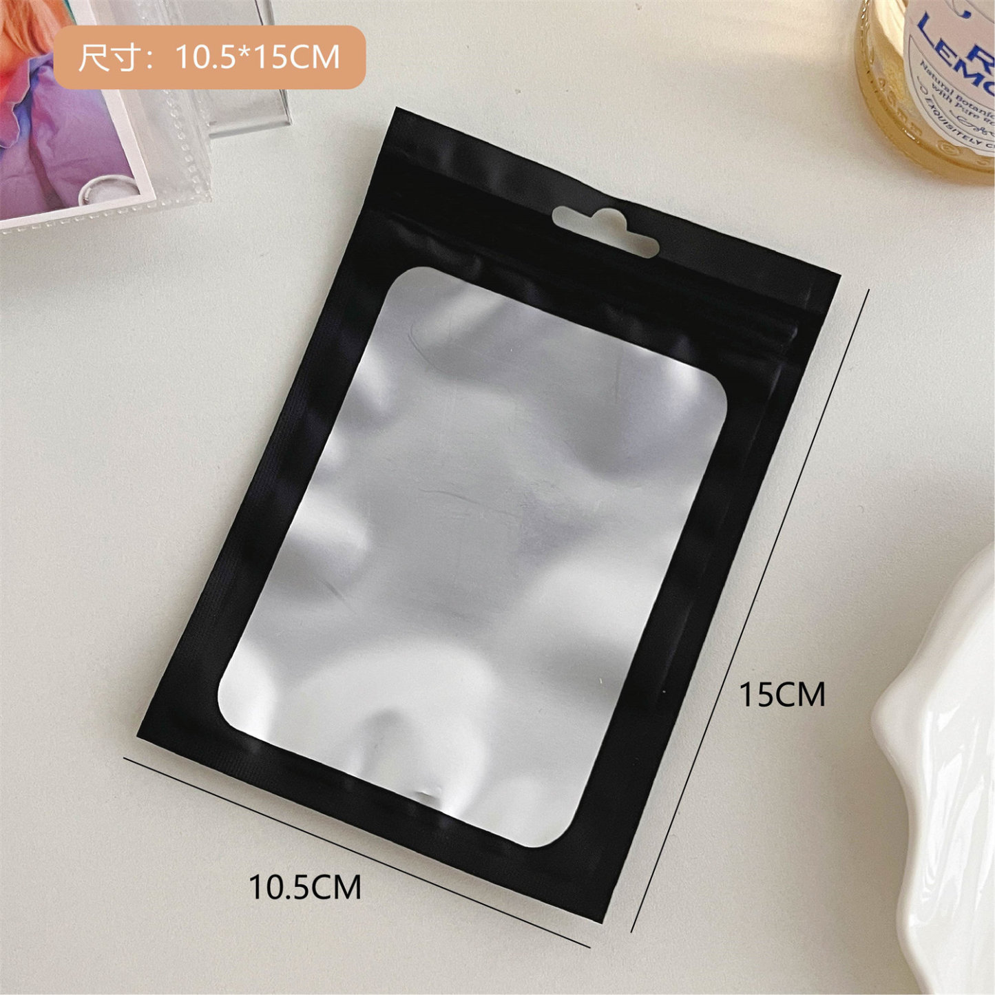 30pcs Ins style color matte transparent ziplock bag card holder-JournalTale