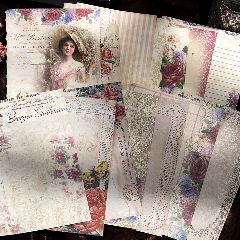 Gold Plated Hand Book Collage Material Paper Notebook-JournalTale