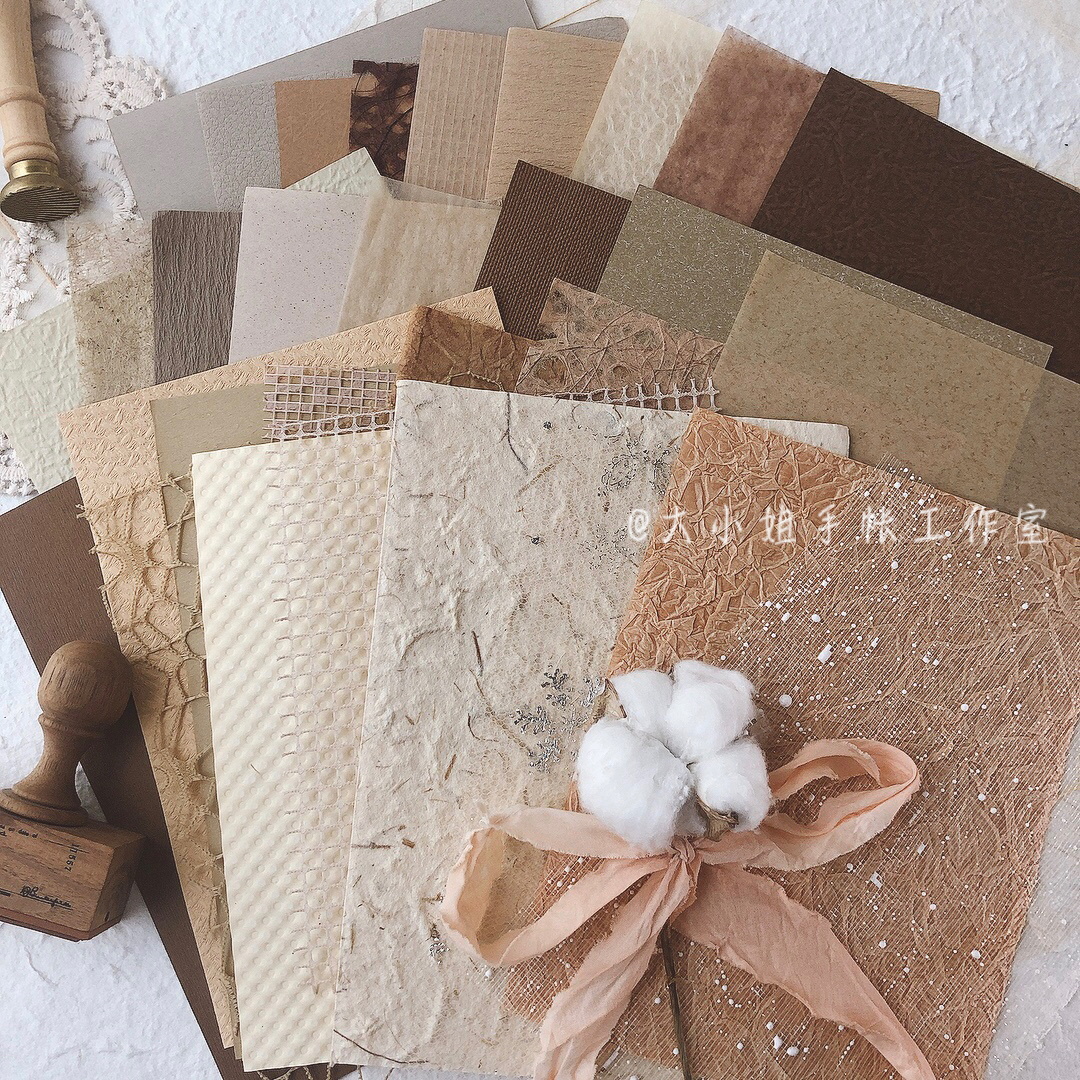 30 mesh special paper mixed material bag scrapbook background-JournalTale