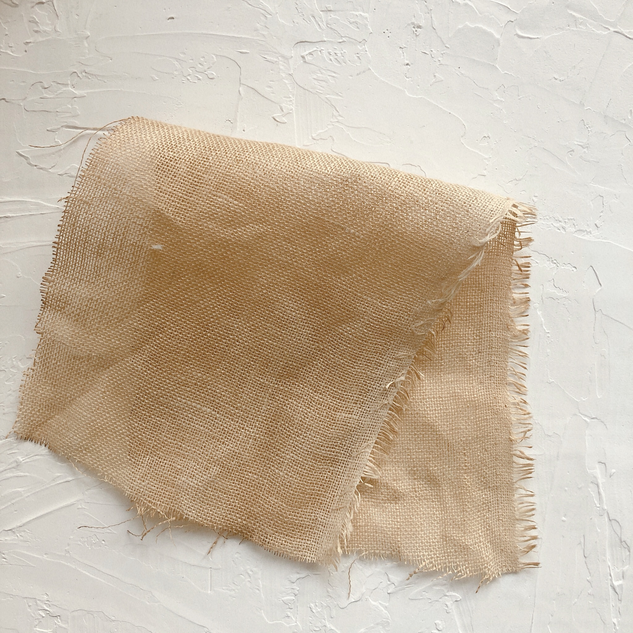 Torn edge gauze brown retro mesh fabric junkjournal-JournalTale