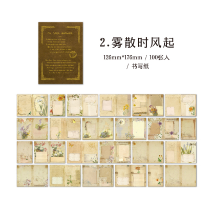 Gold Plated Hand Book Collage Material Paper Notebook-JournalTale