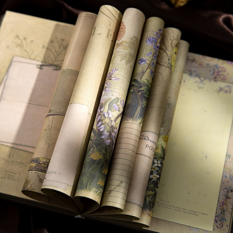 Gold Plated Hand Book Collage Material Paper Notebook-JournalTale