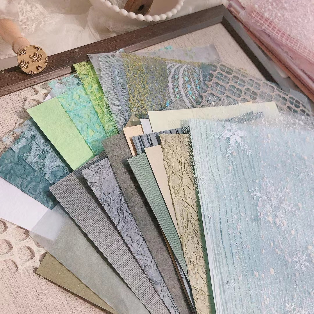 30 mesh special paper mixed material bag scrapbook background-JournalTale