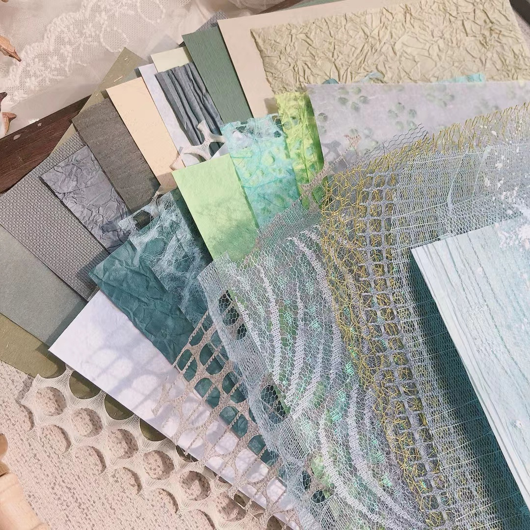 30 mesh special paper mixed material bag scrapbook background-JournalTale
