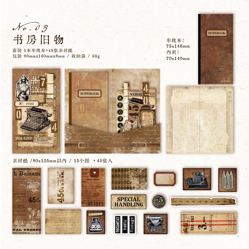 Vintage decorative collage material paper-JournalTale