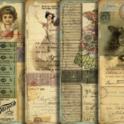 4pcRetro background material paper-JournalTale