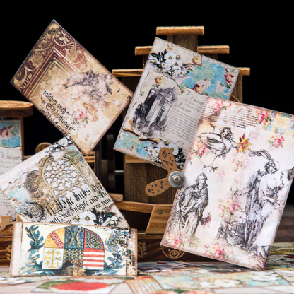 34 pcsVintage gorgeous retro material paper made old-JournalTale
