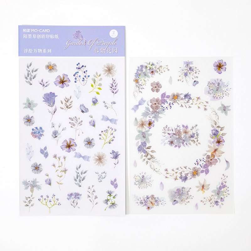 PVC Transfer Sticker Diary Decorative Sticker Plants-JournalTale