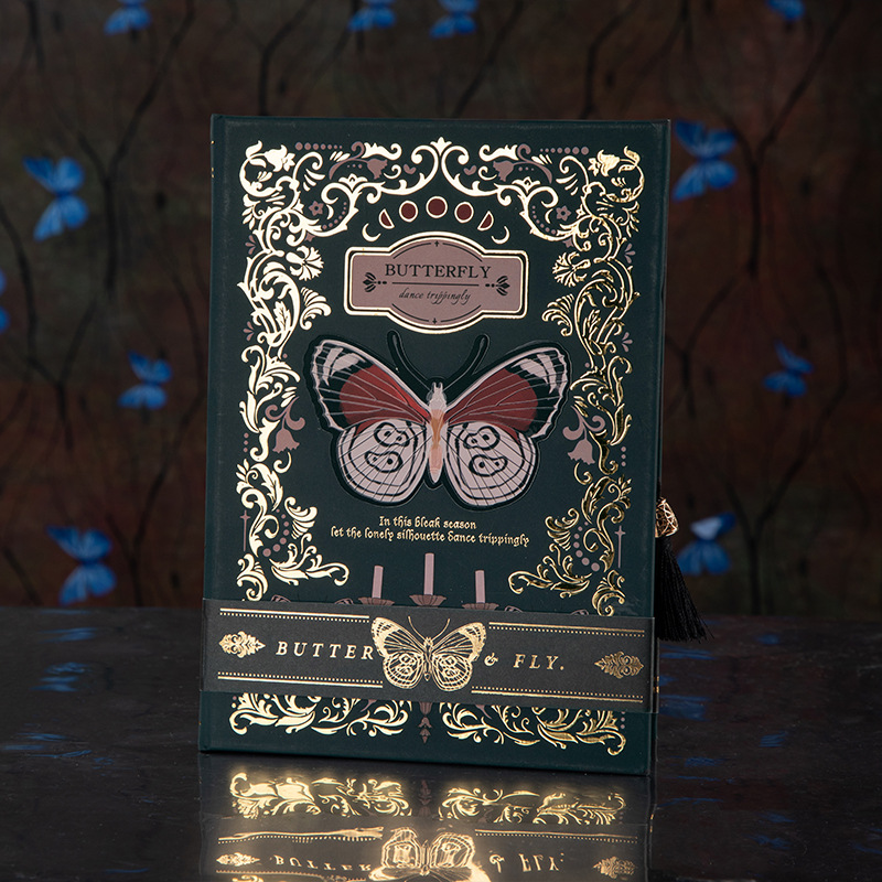 Petersham gothic butterfly series vintage journal-JournalTale