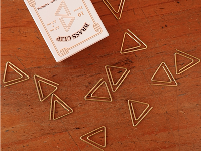 Brass Paper Clip Vintage Bookmark Marker-JournalTale