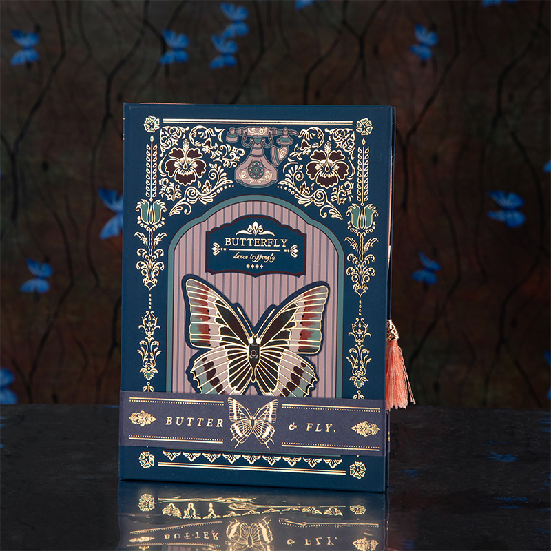 Petersham gothic butterfly series vintage journal-JournalTale
