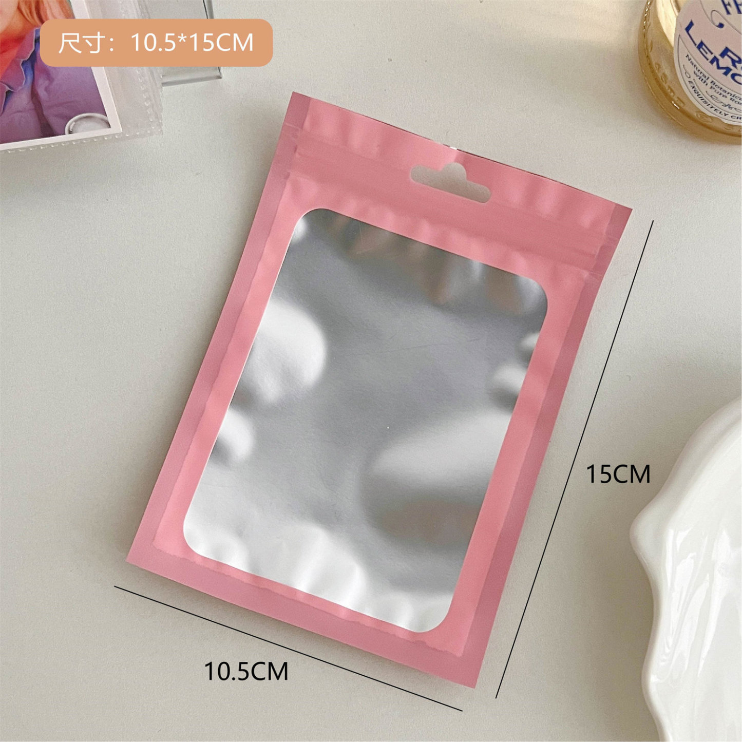30pcs Ins style color matte transparent ziplock bag card holder-JournalTale