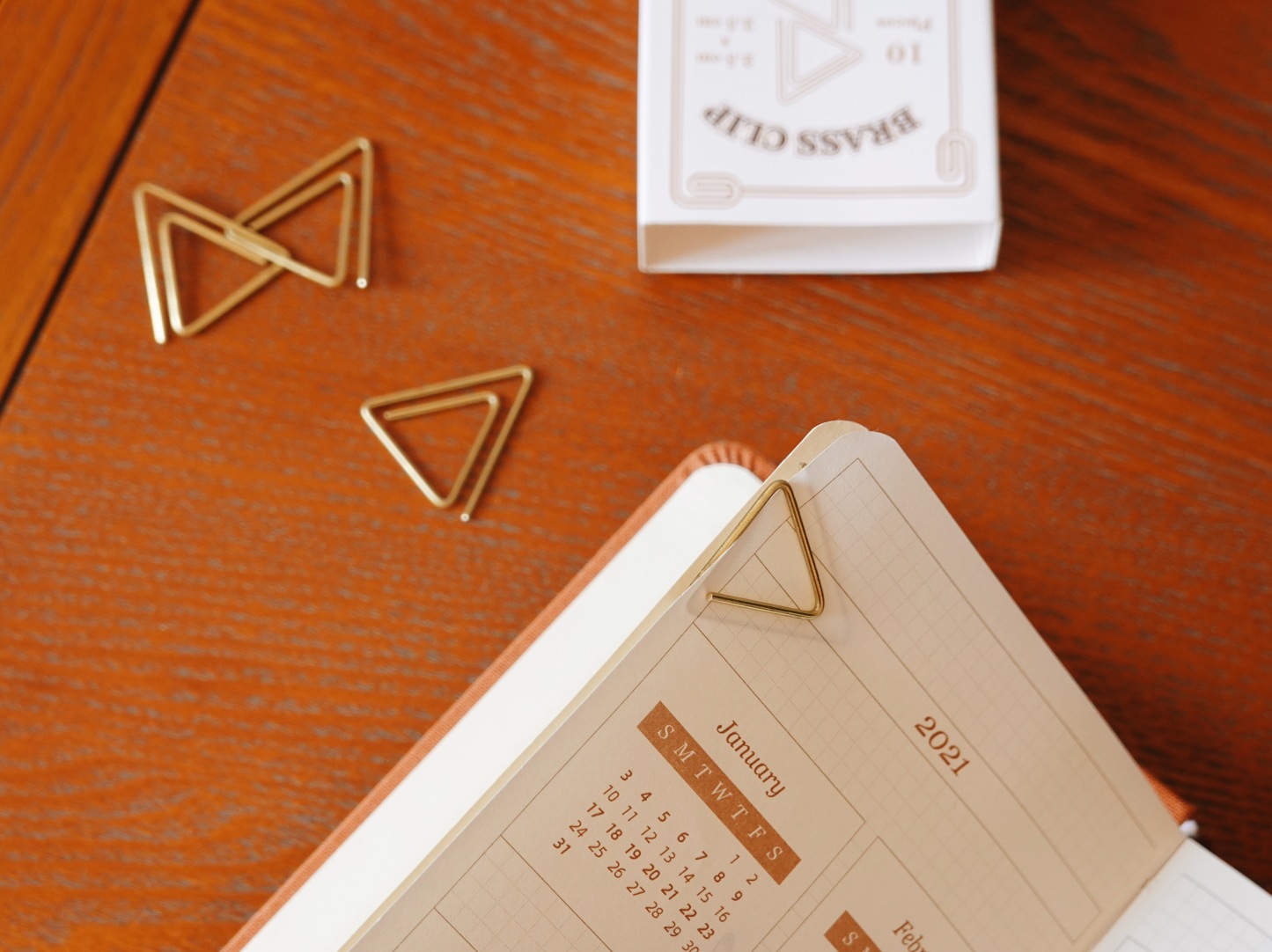 Brass Paper Clip Vintage Bookmark Marker-JournalTale