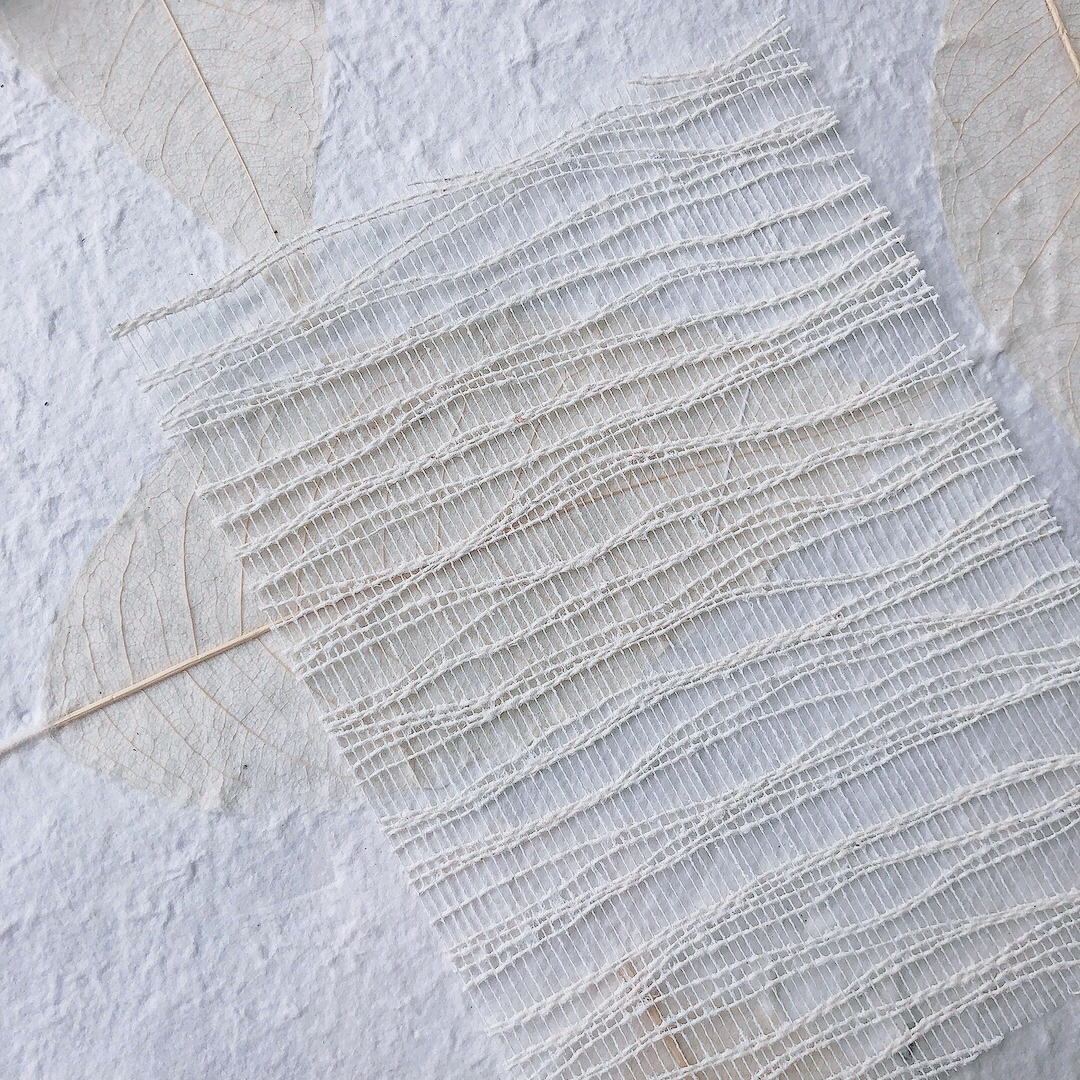 Torn edge hemp mesh kraft decorative paper-JournalTale