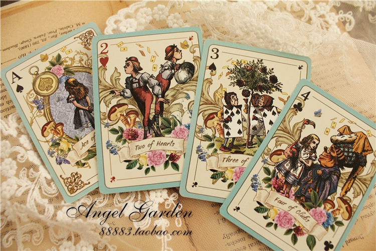 Alice in Wonderland playing cards decorationjournal-JournalTale