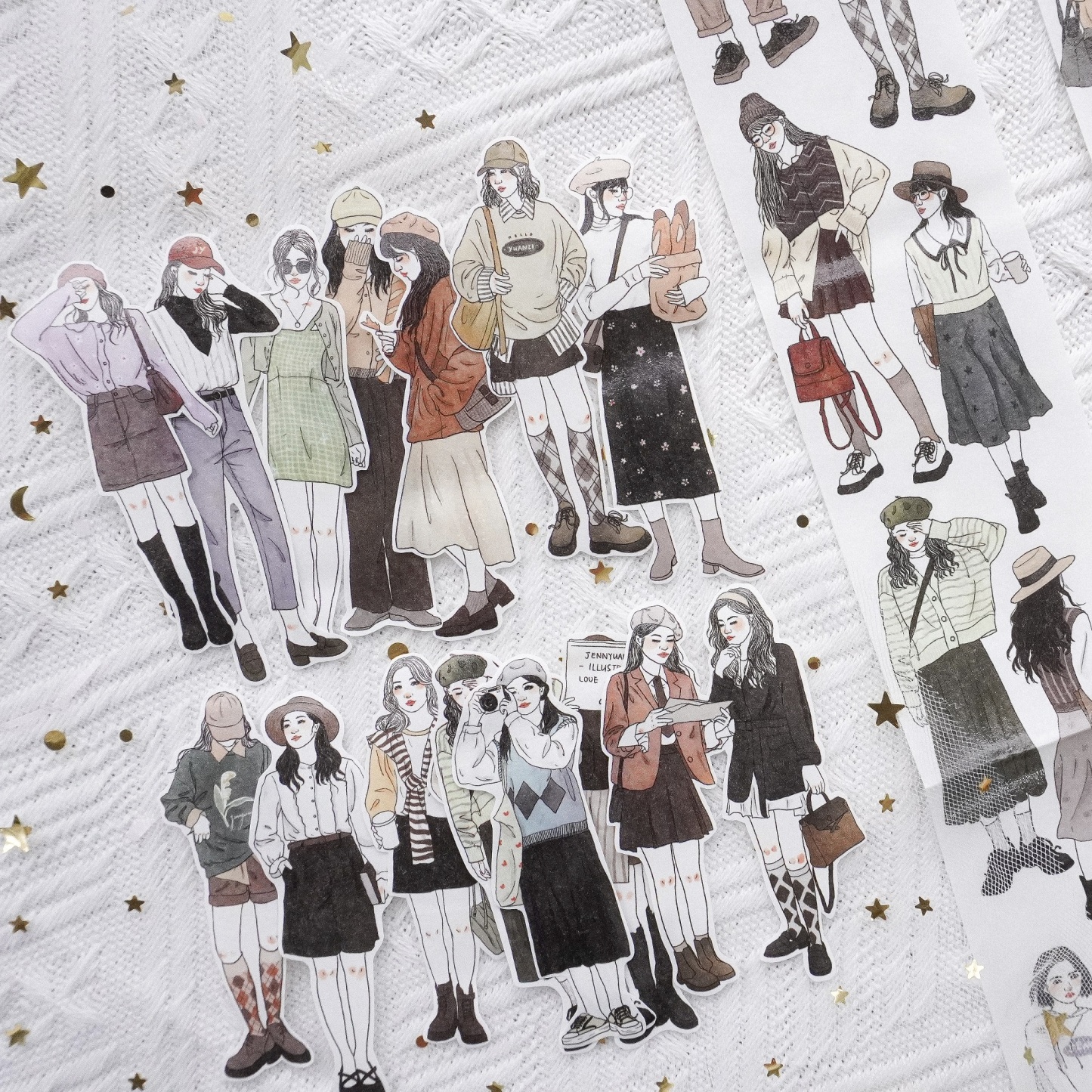 The Girls of Yuanzi "and Paper Character Tape Clipbook-JournalTale