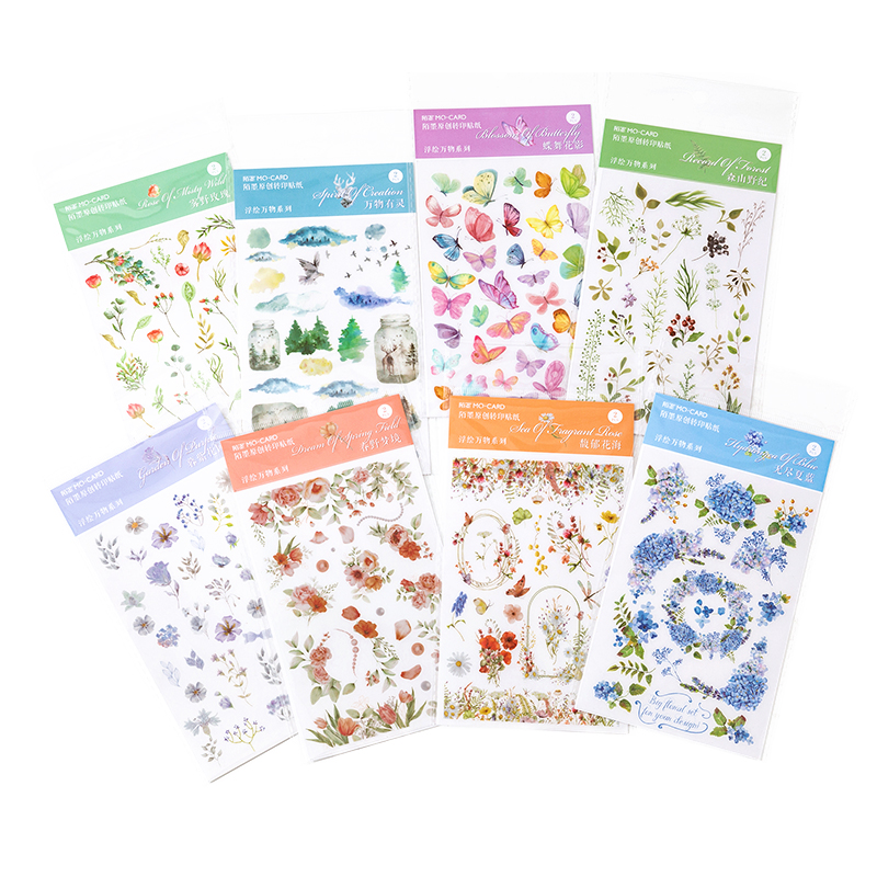 PVC Transfer Sticker Diary Decorative Sticker Plants-JournalTale